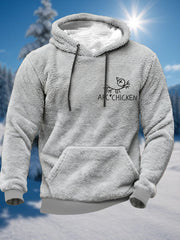 Herren Lustige Arc'Chicken Plüsch Hoodie