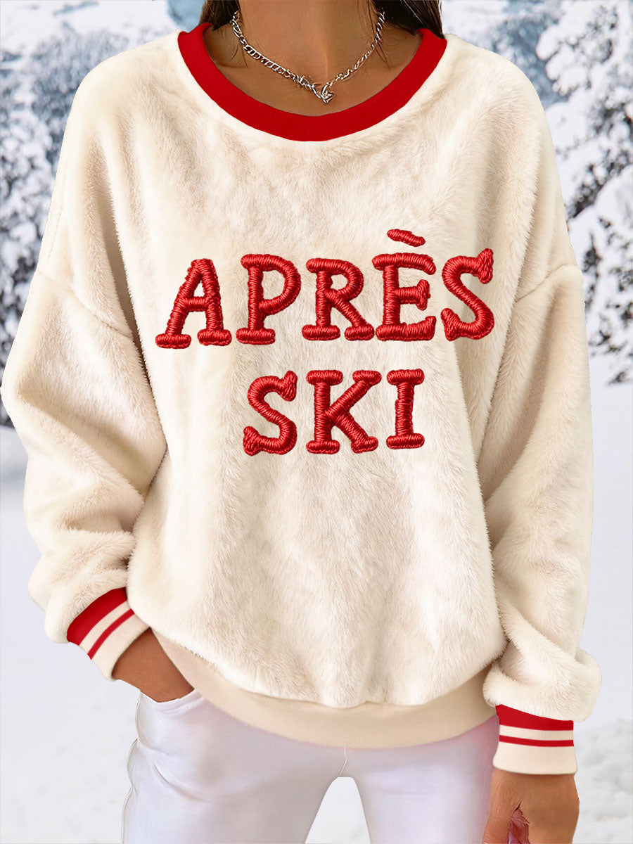 Damen-Ski-Flanell-Sweatshirts