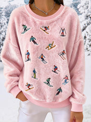 Damen-Ski-Flanell-Sweatshirts