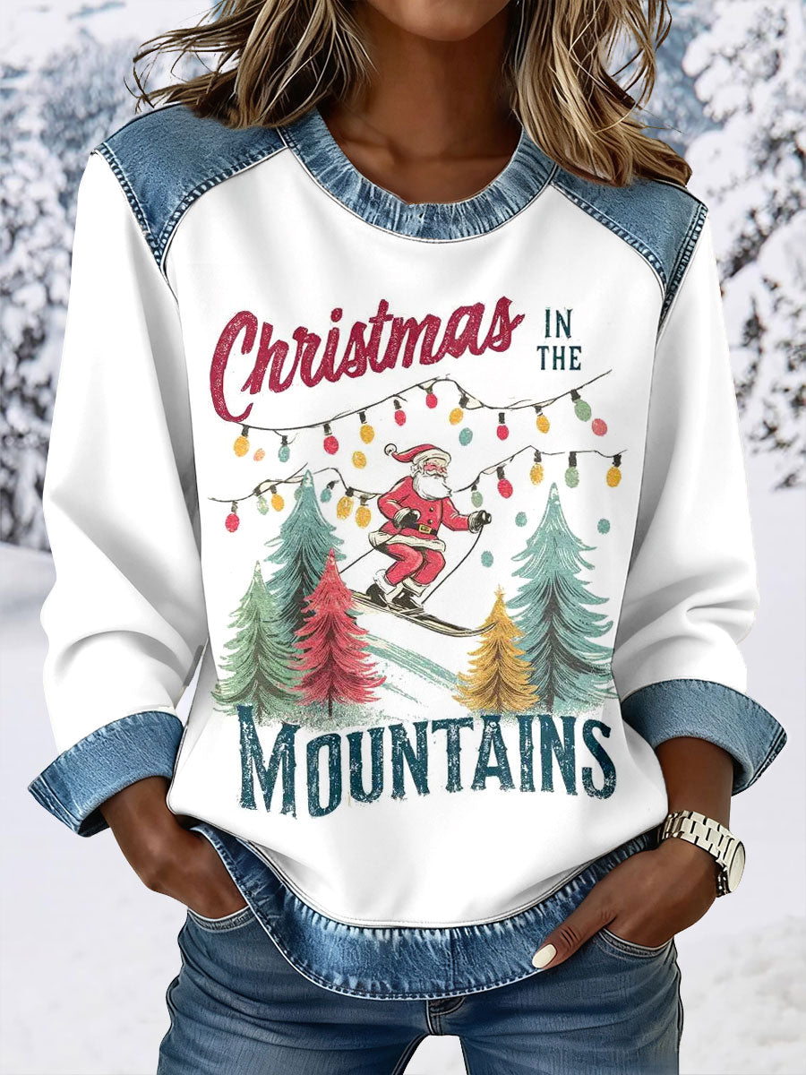 Frauen Santa Claus Ski Sweatshirts