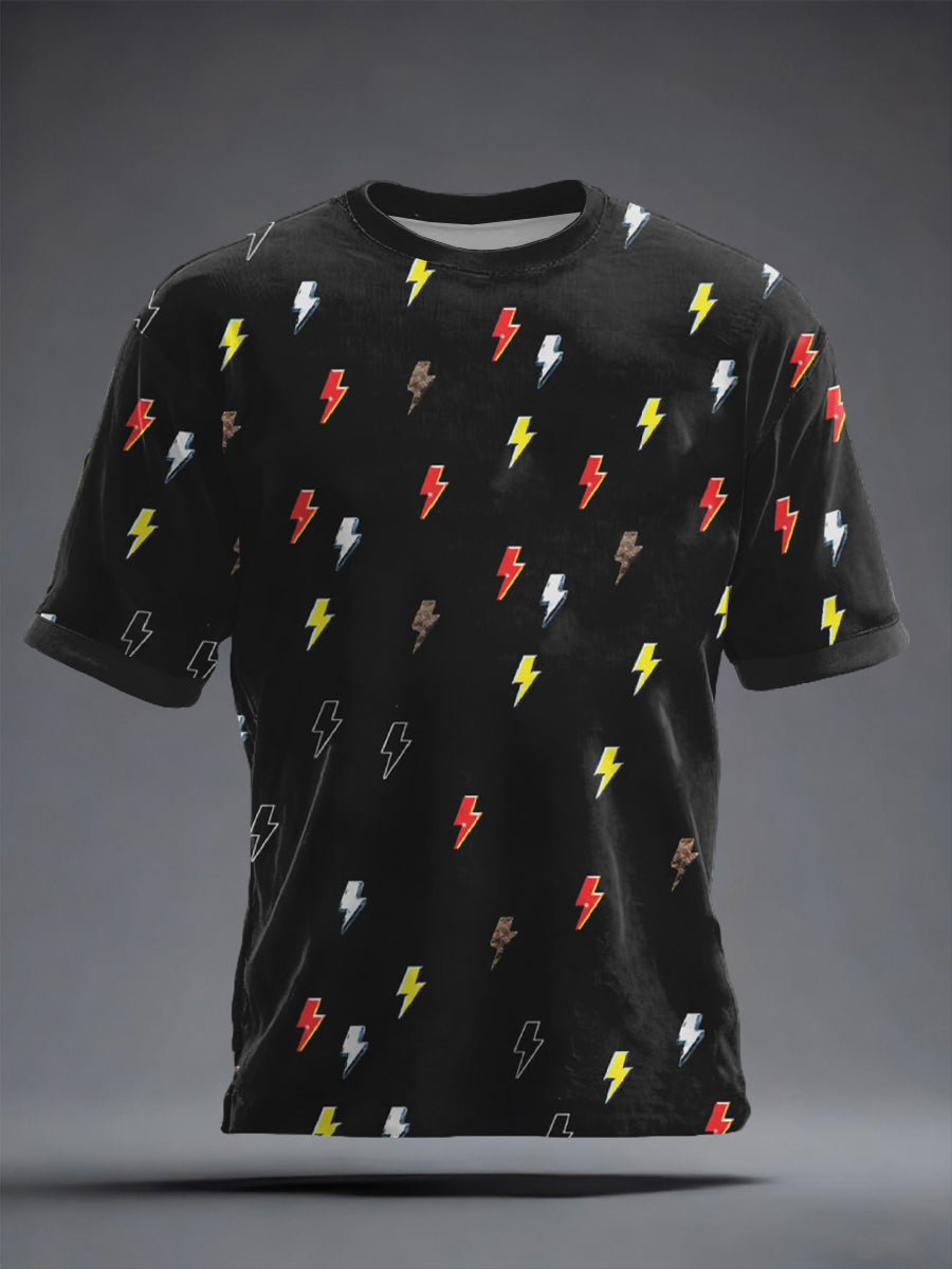 T-Shirt mit kurzen Ärmeln für Herren Rockmusik inspiriert