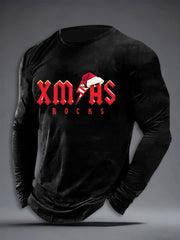 Herren Rock Band Inspiriertes Langarm-T-Shirt