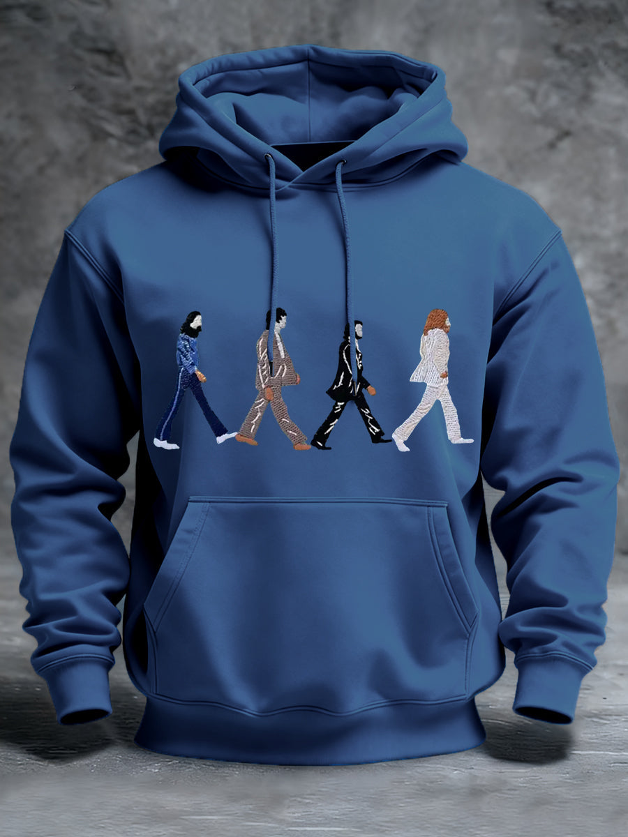 Herren-Klassisches legendäres Rock-Band-Print-Geschenk für Fans Casual Hoodie