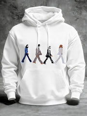Herren-Klassisches legendäres Rock-Band-Print-Geschenk für Fans Casual Hoodie
