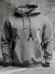 Herren-Klassisches legendäres Rock-Band-Print-Geschenk für Fans Casual Hoodie