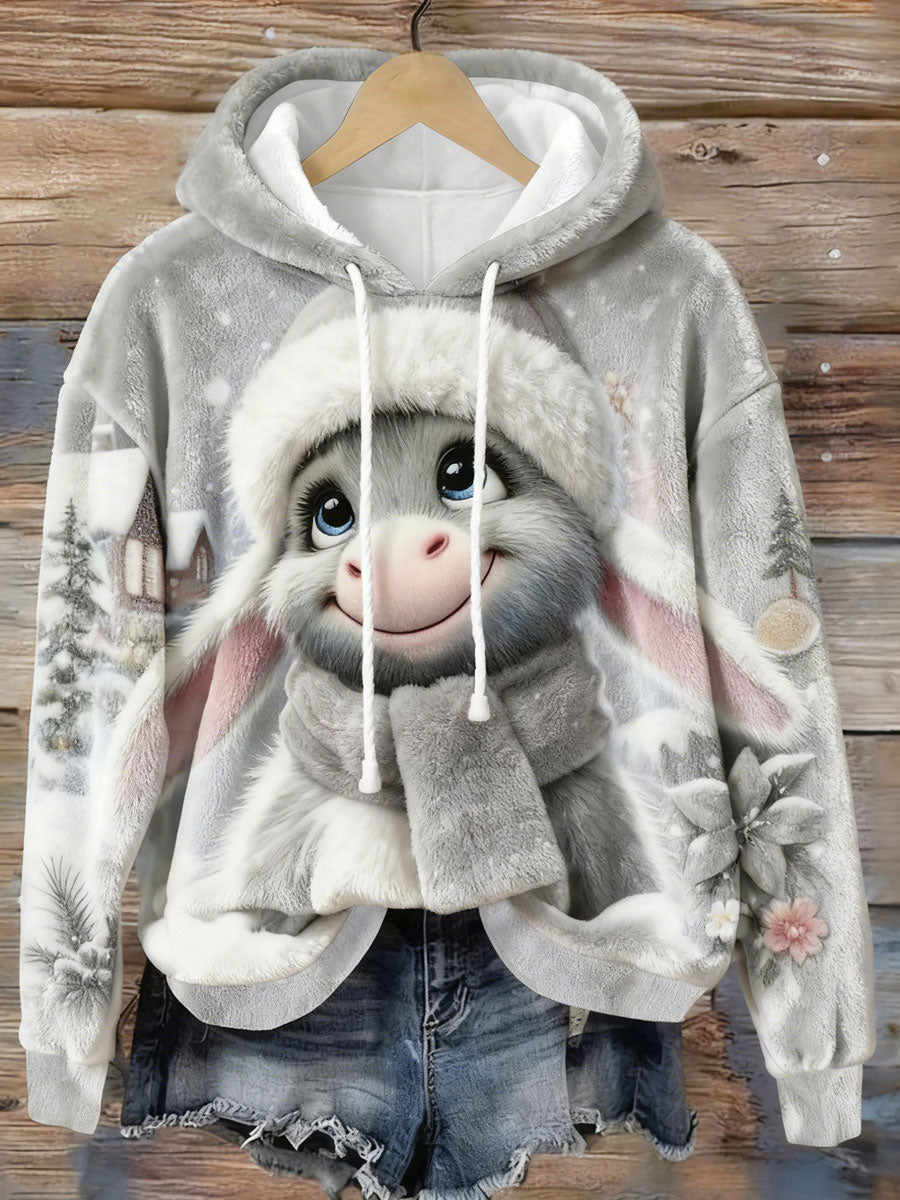 Damen-Tier kunstdruck Casual Top