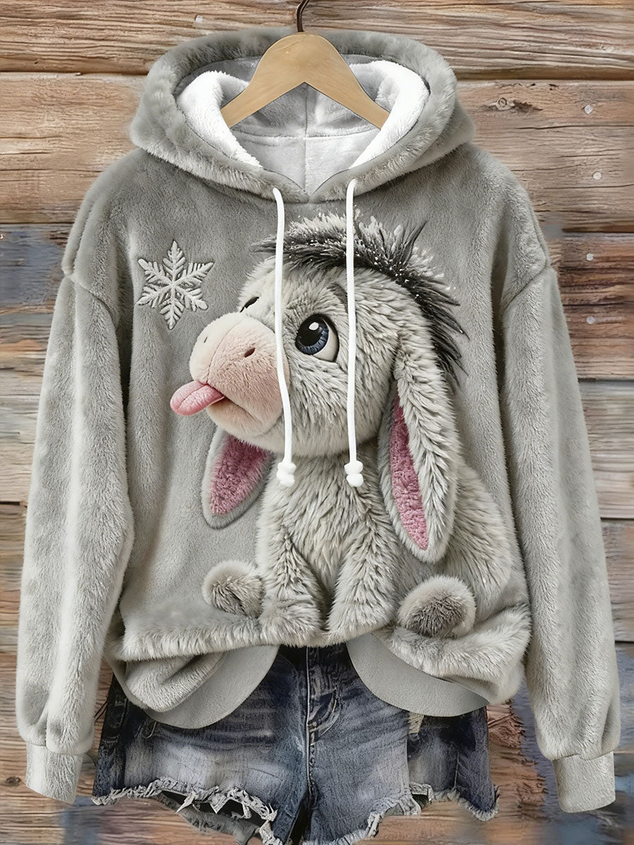 Damen-Tier kunstdruck Casual Top