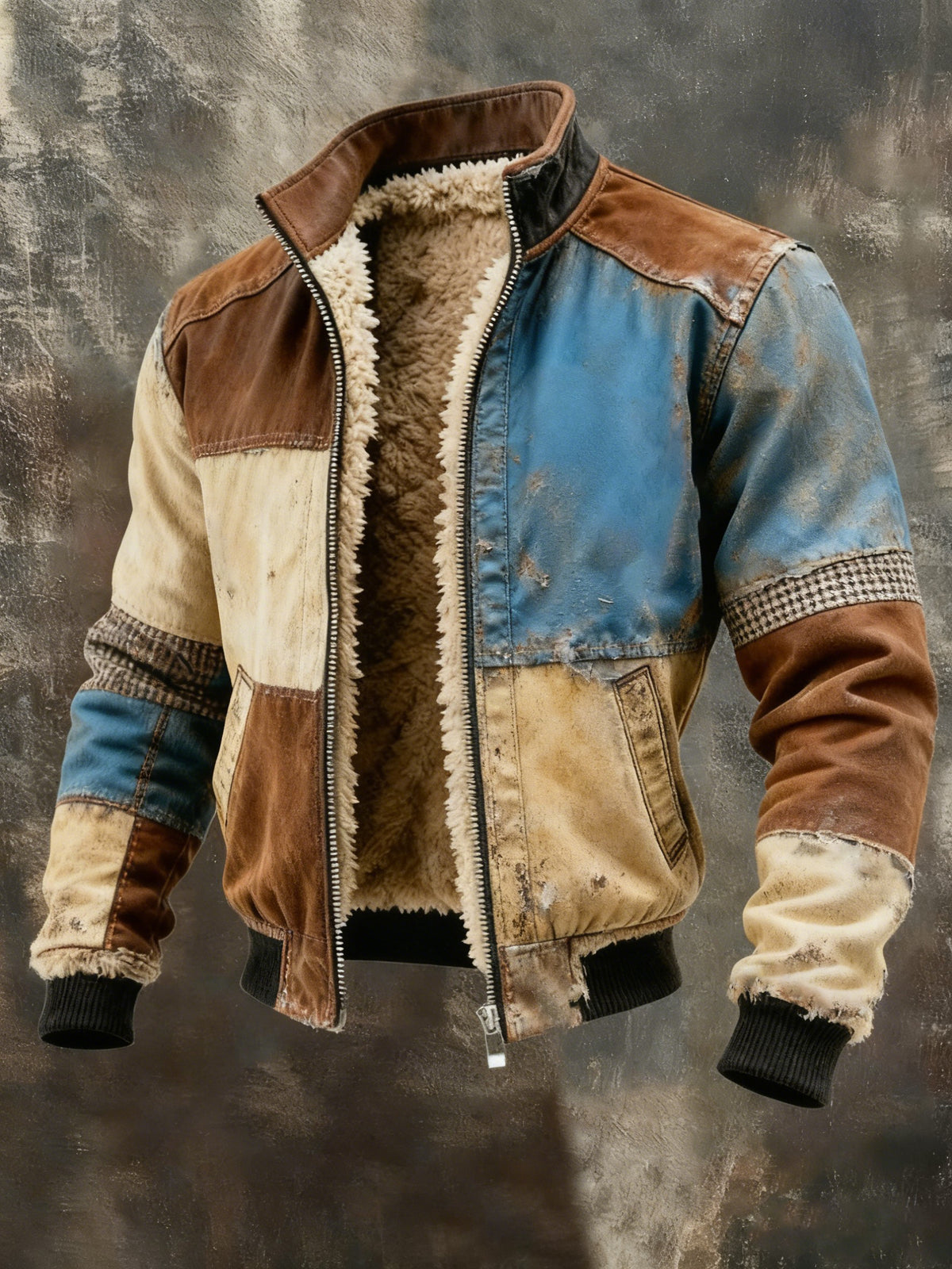 Herren-Fleece jacke aus Verbund material