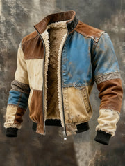 Herren-Fleece jacke aus Verbund material