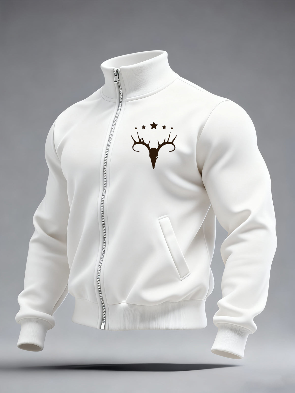 Herren Vintage Western bedruckter Mantel