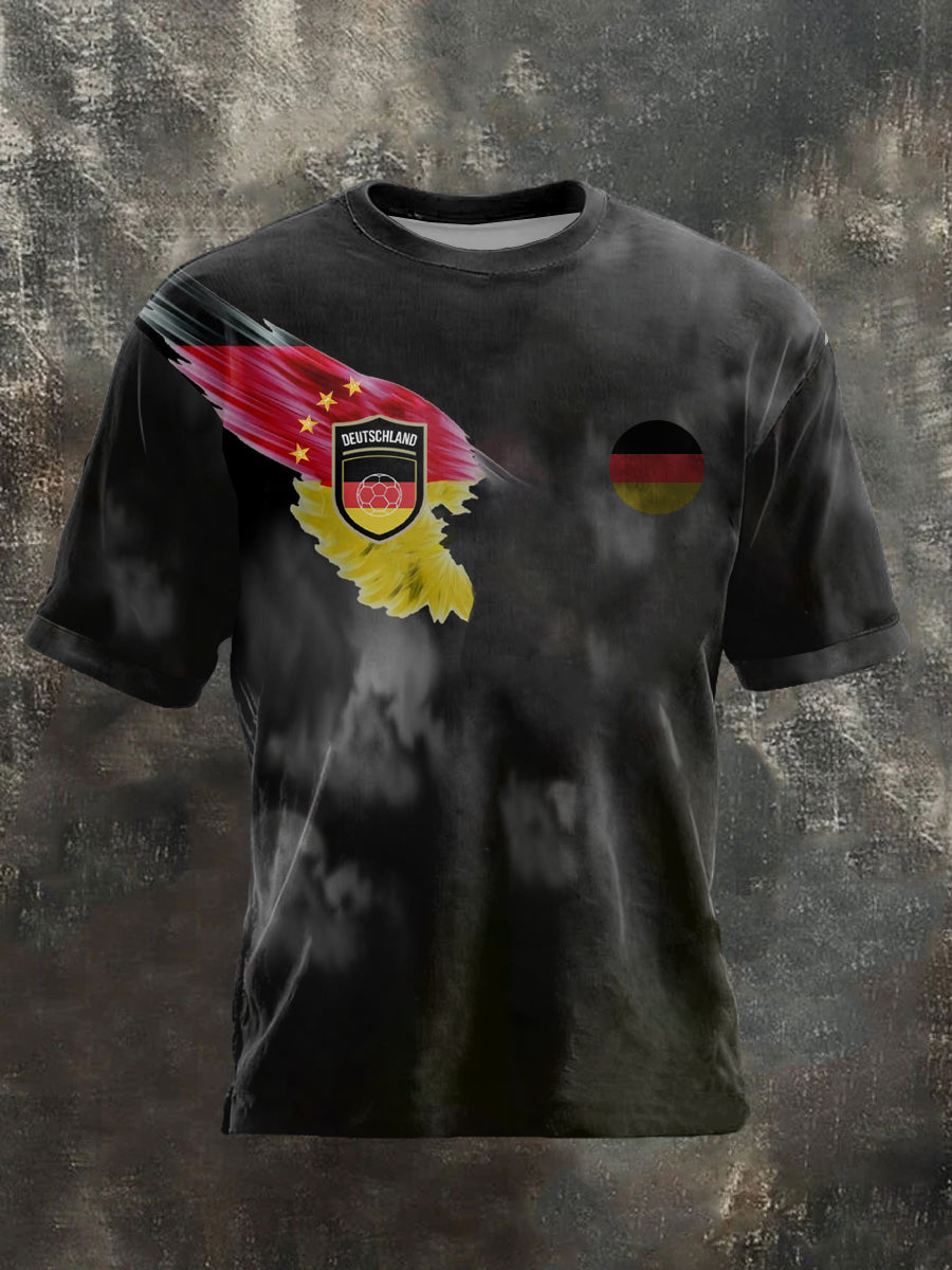 Bedrucktes T-Shirt der Männer der deutschen Weltmeister schaft 2026