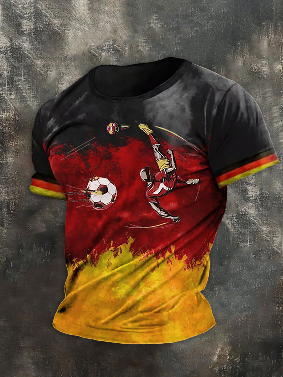 Bedrucktes T-Shirt der Männer der deutschen Weltmeister schaft 2026