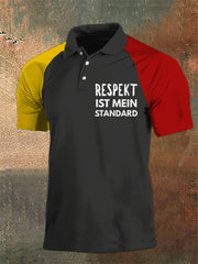 Herren Respekt ist mein Standard bedrucktes Polos hirt