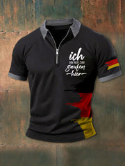 Herren Ich Bin Nur Zum Gauben Hier Bedrucktes POLO Shirt