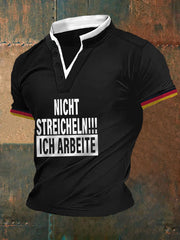 Nicht Streicheln bedrucktes Kurzarm-T-Shirt für Männer