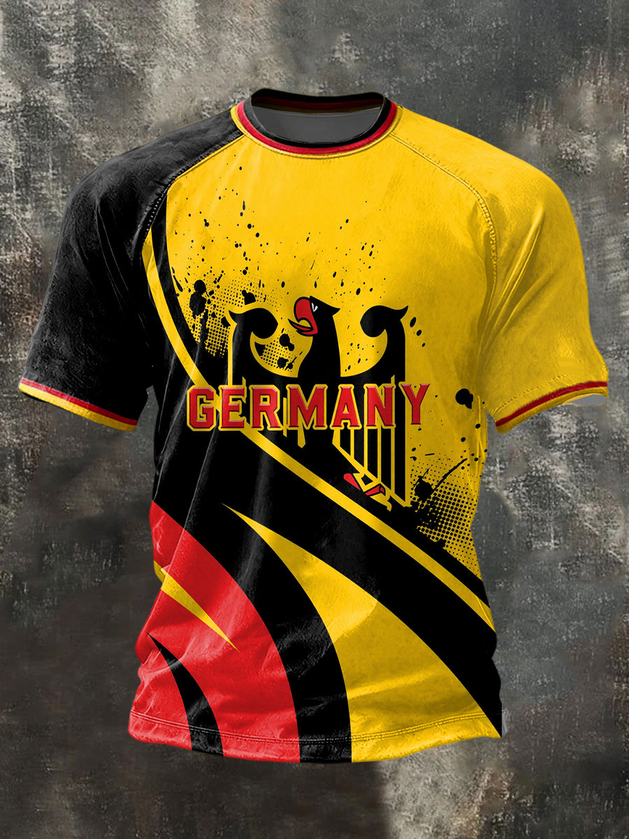 Männer Deutschland 2026 Fußball mannschaft Unterstützer Print T-Shirt