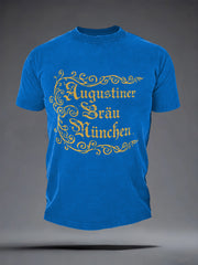 Herren-Bierliebhaber-München-Oktoberfest-Print-T-Shirt