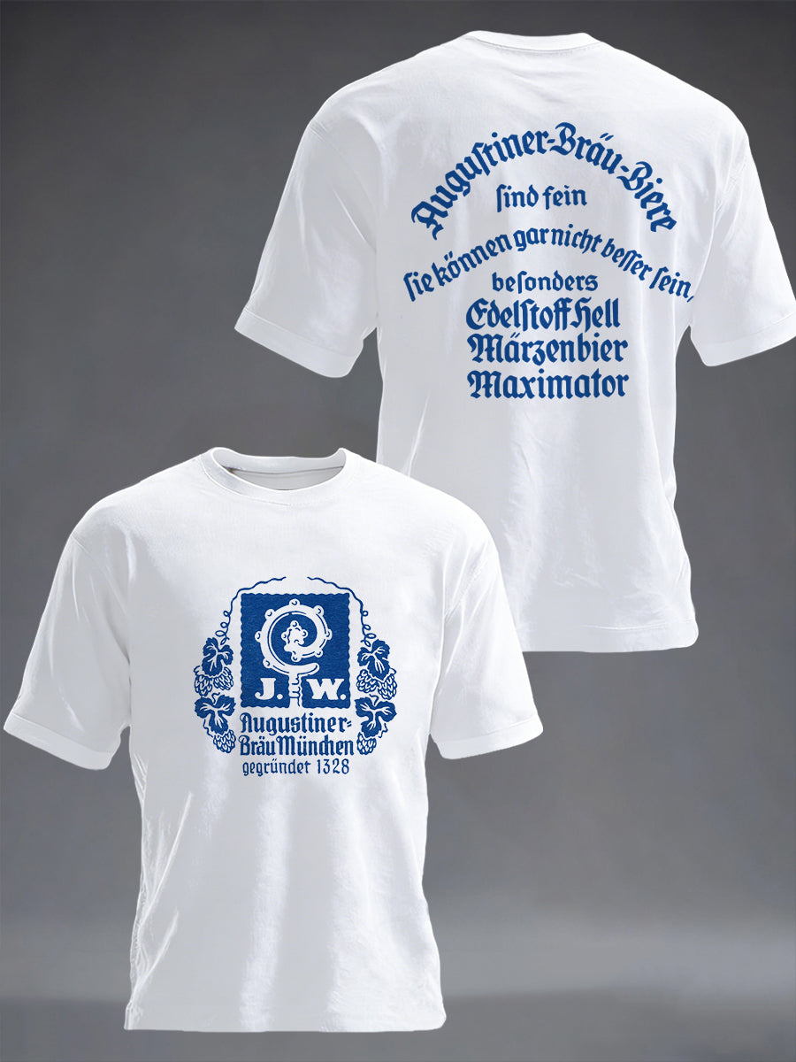 Herren-Bierliebhaber-München-Oktoberfest-Print-T-Shirt
