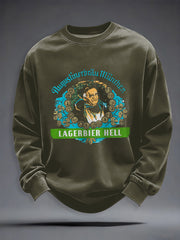 Herren Bier liebhaber Sweatshirt mit Rundhals ausschnitt