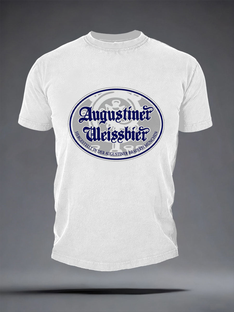 Herren-Bierliebhaber-T-Shirt mit kurzen Ärmeln