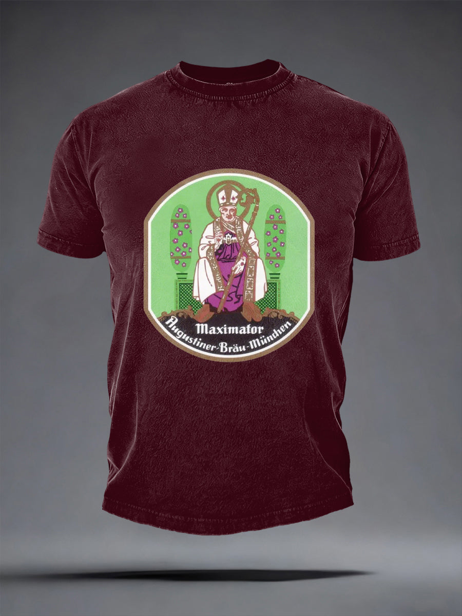 Herren-Bierliebhaber-T-Shirt mit kurzen Ärmeln