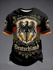 Herren-T-Shirt für Bierliebhaber mit kurzen Ärmeln