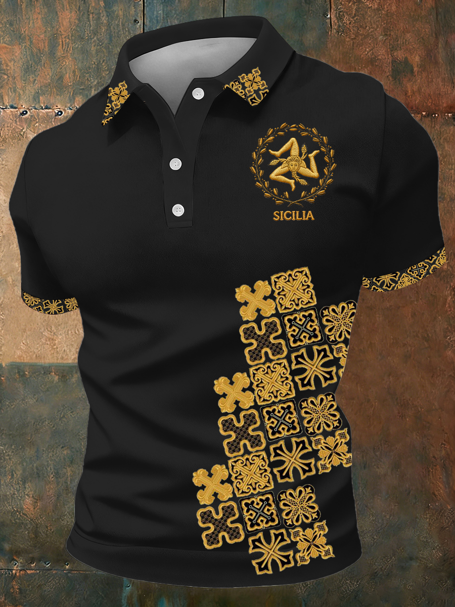 Herren-Shirt Sicilia Trinacria