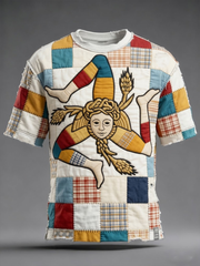 Herren-T-Shirt Sicilia Trinacria mit kurzen Ärmeln