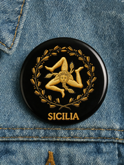 Unisex Sicilia Trina cria Print Brosche