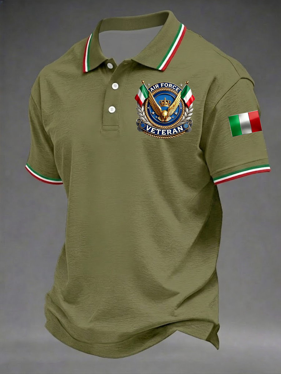 Veteranen hemd der italienischen Luftwaffe der Männer