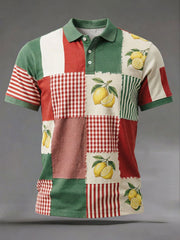 Herren-Italienischer-Print-Freizeithemd