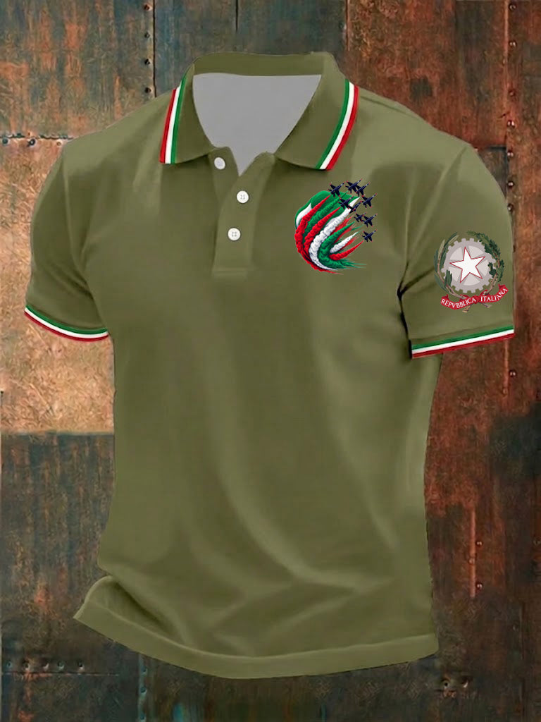 Herren-Festa-della-Repubblica-Repvbblica-Italiana-Printhemd
