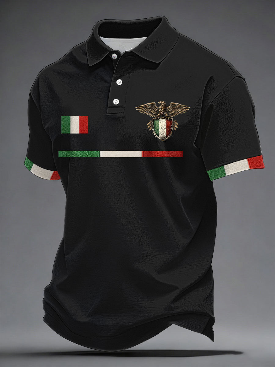 Herren-Italienischer-Print-Freizeithemd
