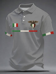 Herren-Italienischer-Print-Freizeithemd