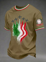 Herren-Festa-Della-Repubblica-Repvbblica-Italiana-Print-T-Shirt