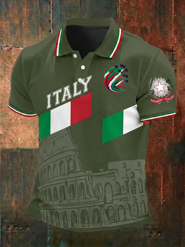 Herren-Festa-della-Repubblica-Repvbblica-Italiana-Printhemd