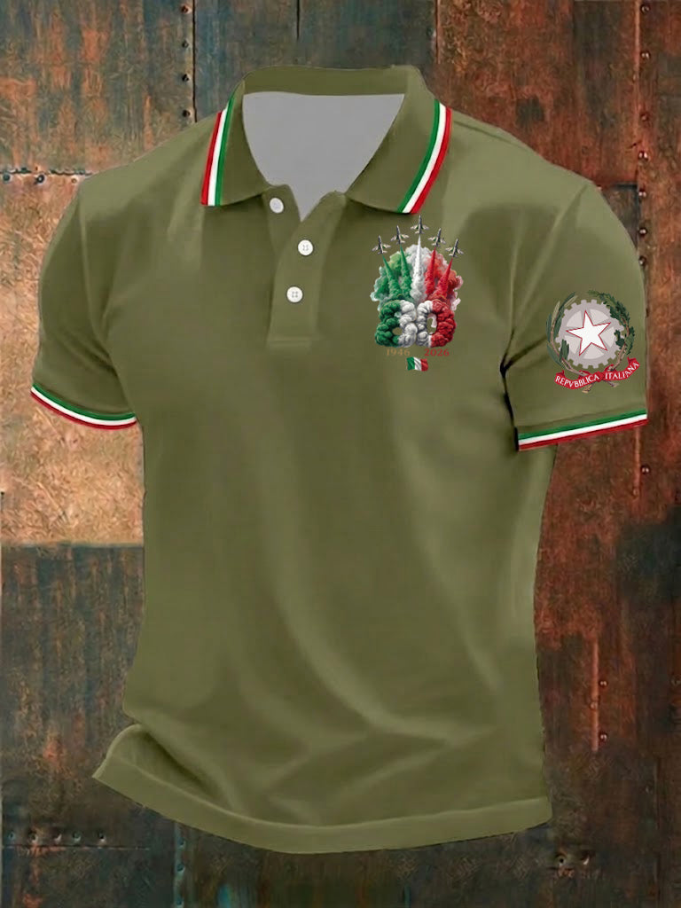 Herren-Festa-della-Repubblica-Repvbblica-Italiana-Printhemd