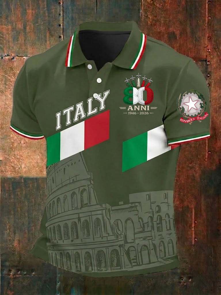 Herren-Festa-della-Repubblica-Repvbblica-Italiana-Printhemd