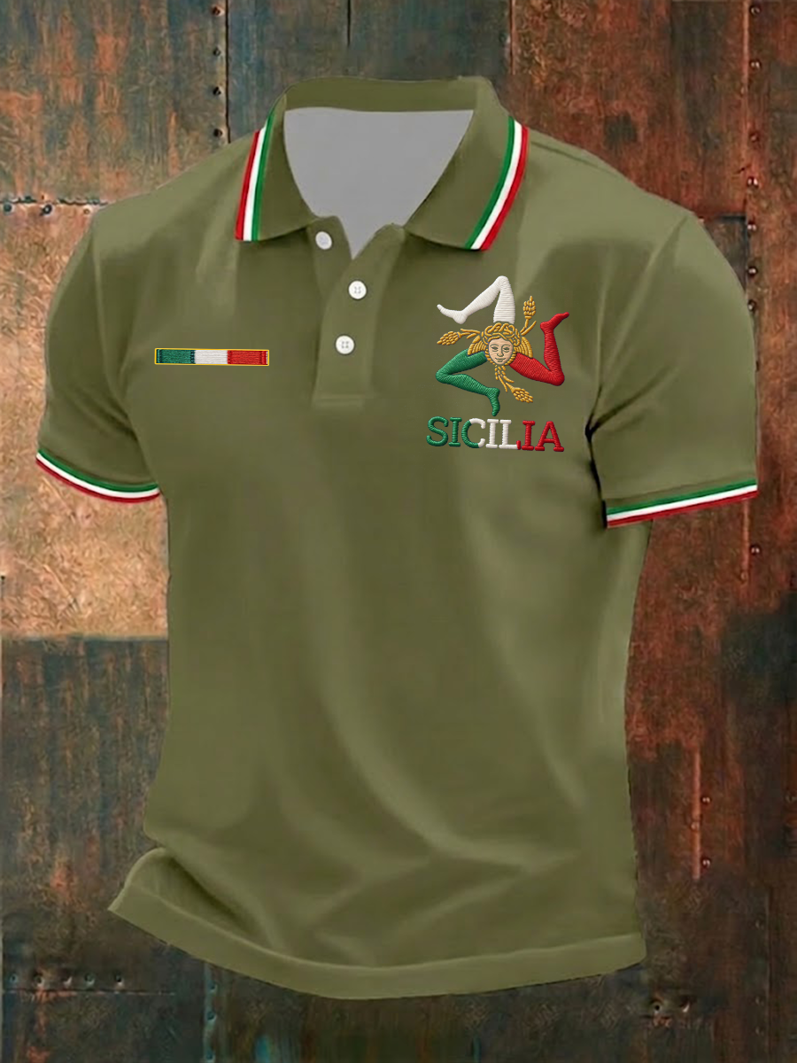 Herren-Shirt Sicilia Trinacria