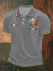 Herren-Shirt Sicilia Trinacria