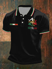 Herren-Shirt Sicilia Trinacria