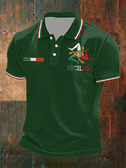 Herren-Shirt Sicilia Trinacria