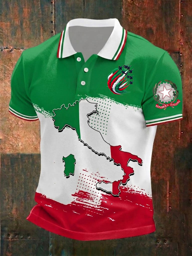Herren-Festa-della-Repubblica-Repvbblica-Italiana-Printhemd