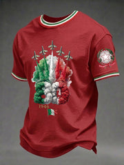 Herren-Festa-Della-Repubblica-Repvbblica-Italiana-Print-T-Shirt