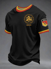 Männer Sicilia T-Shirt mit kurzen Ärmeln
