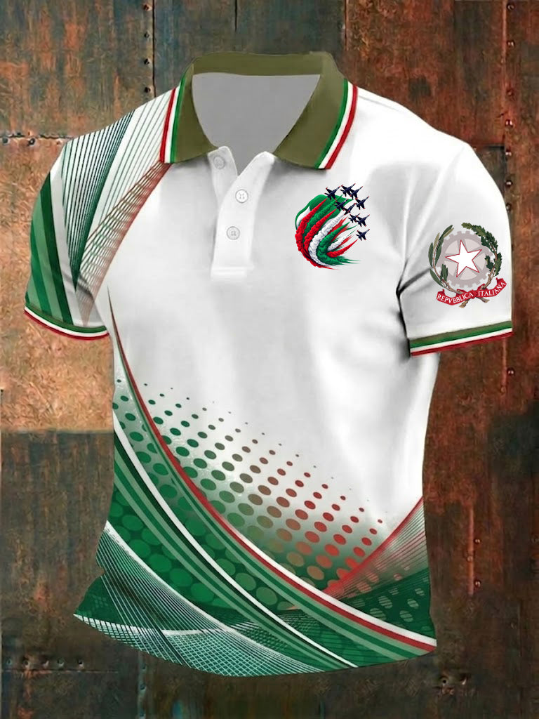 Herren-Festa-della-Repubblica-Repvbblica-Italiana-Printhemd