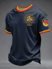 Männer Sicilia T-Shirt mit kurzen Ärmeln