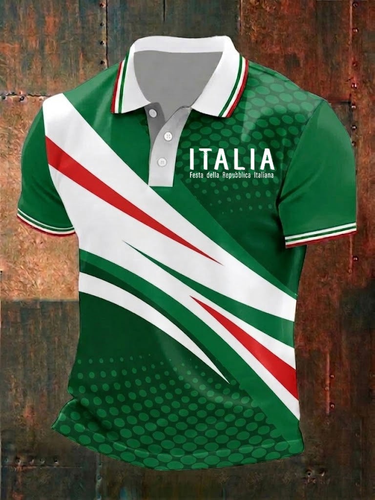 Herren-Festa-della-Repubblica-Repvbblica-Italiana-Printhemd