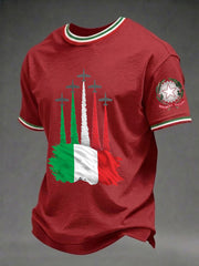 Herren-Festa-Della-Repubblica-Repvbblica-Italiana-Print-T-Shirt
