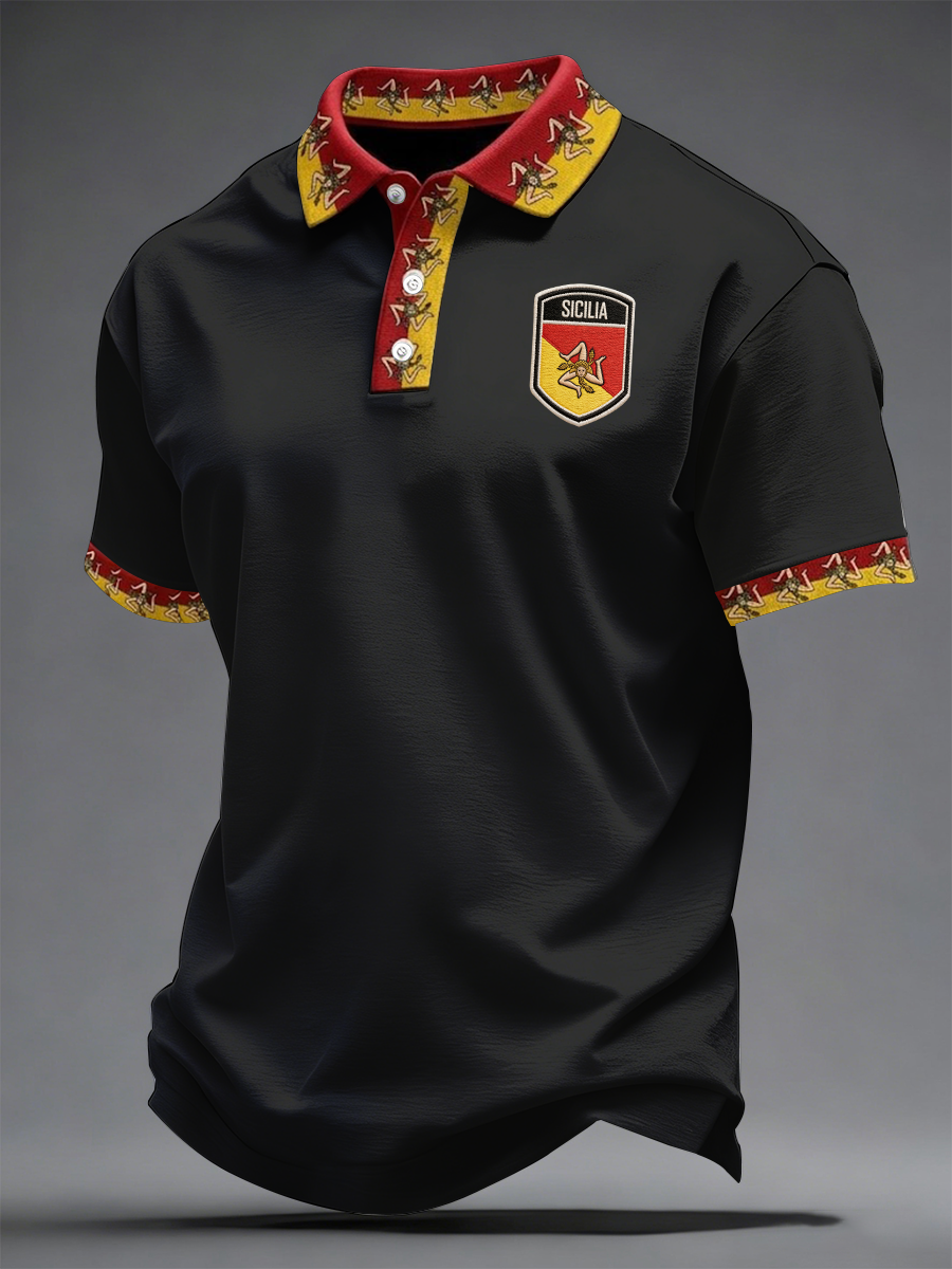 Herren-Shirt Sicilia Trinacria